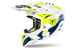 Airoh Hjälm Aviator 3 Spin Gul/Blå