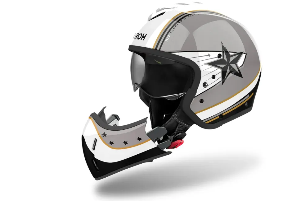 Airoh Hjälm J 110 Command Gold Glitter