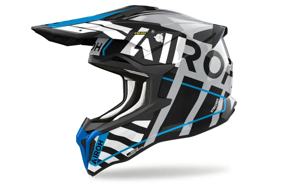 Airoh Hjälm Strycker Brave blå grå