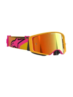 Alpinestars Goggle Supertech CORP Gul/Rosa Spegel/Röd