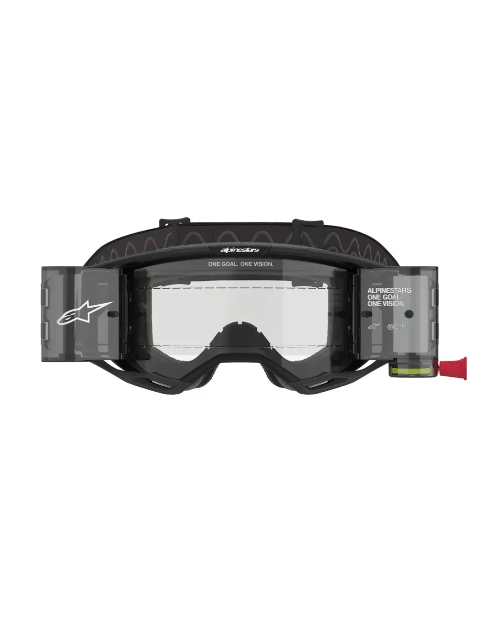 Alpinestars Goggle Vision 8 CORP Svart/Klart ROLL-OFF