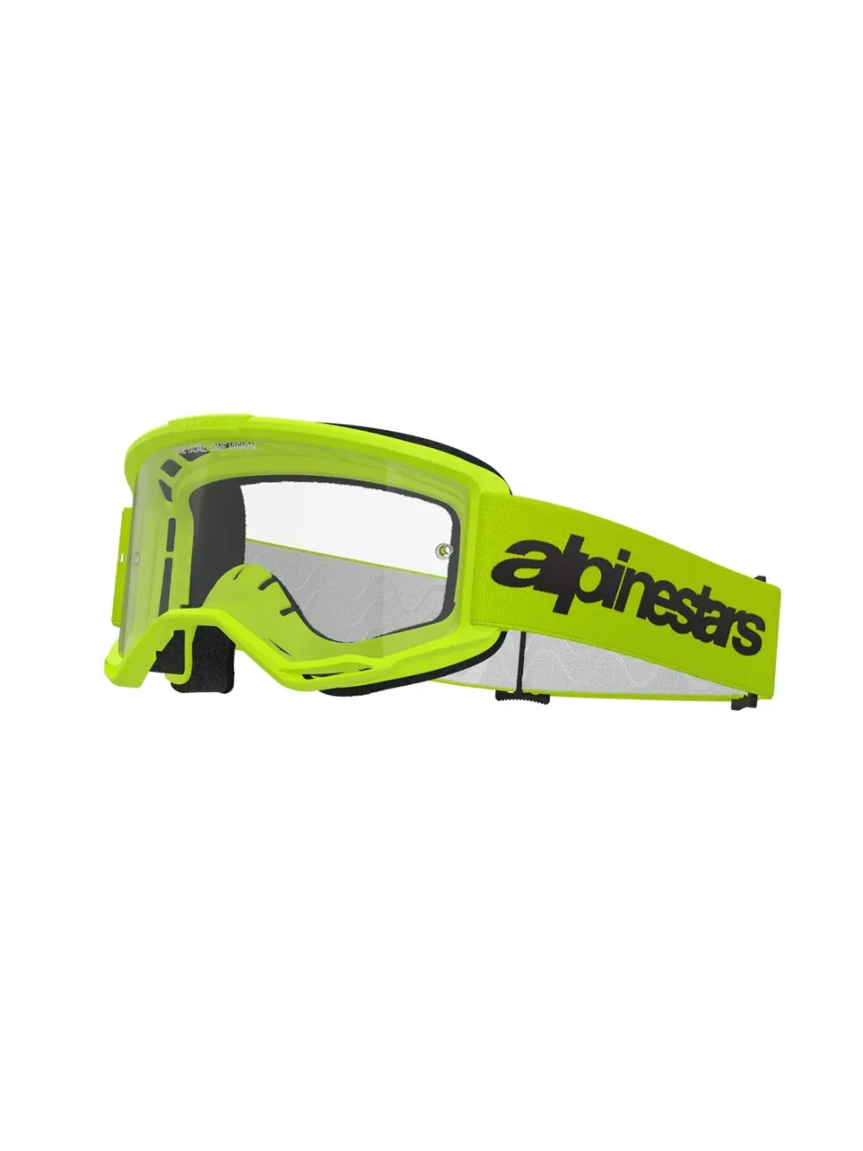 Alpinestars Goggle Vision 3 WORDMARK Gul Fluo/Klart