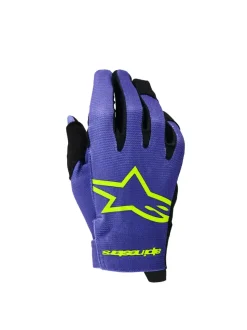 Alpinestars Handskar Youth Radar Lila/Fluo Gul