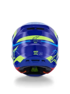 Alpinestars Hjälm S-M7 Deed Blå/Fluo Gul