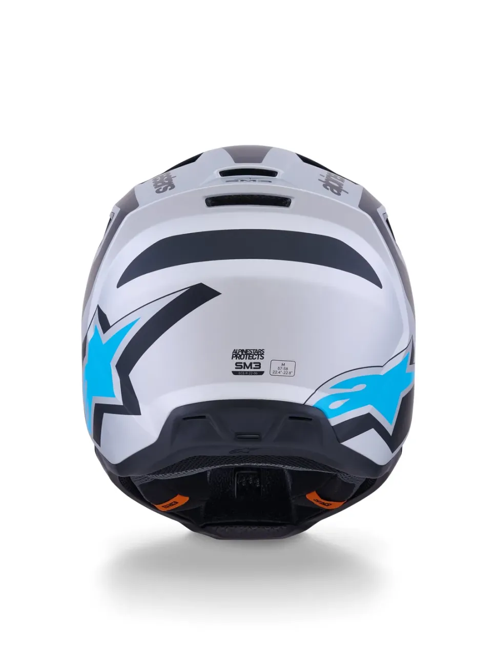 Alpinestars Hjälm S-M3 Heat Silver/Blå/Svart