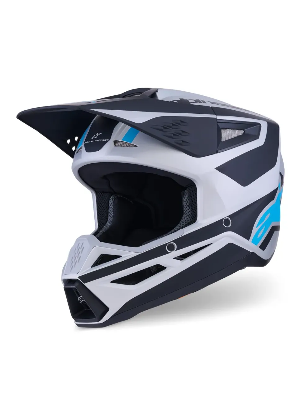 Alpinestars Hjälm S-M3 Heat Silver/Blå/Svart