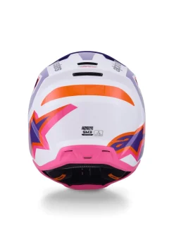 Alpinestars Hjälm S-M3 Heat Vit/Lila/Rosa