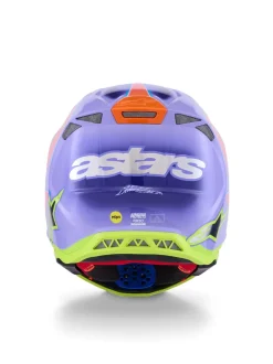 Alpinestars Hjälm S-M10 JL R01 Lila/Fluo Rosa/Fluo Gul