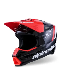 Alpinestars Hjälm S-M3 Radium Svart/Fluo Röd/Vit