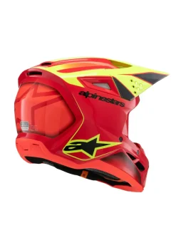 Alpinestars Hjälm SM3 Youth Fray Röd/Gul Fluo/Svart
