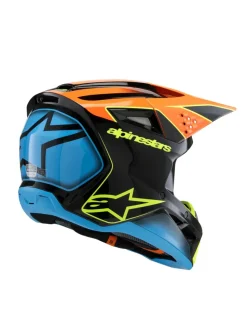 Alpinestars Hjälm SM3 Youth Fray Svart/Orange/Gul Fluo