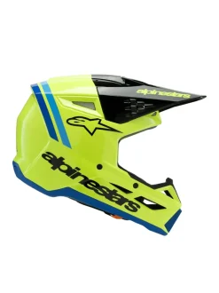 Alpinestars Hjälm SM3 Youth Radium Gul Fluo/Svart/Blå