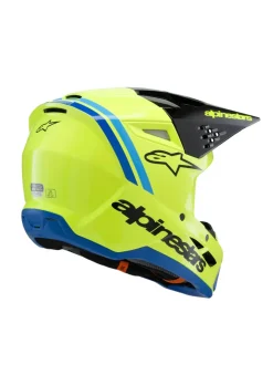 Alpinestars Hjälm SM3 Youth Radium Gul Fluo/Svart/Blå