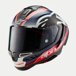 Alpinestars Hjälm Supertech R10 Team Svart/Carb/Blå/Vit