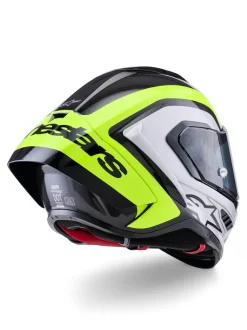 Alpinestars Hjälm Supertech S-R10 Arius Svart/Silver/Fluo Gul