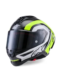 Alpinestars Hjälm Supertech S-R10 Arius Svart/Silver/Fluo Gul