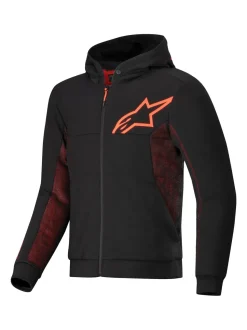 Alpinestars Hoodie Chrome Air Svart/Röd Fluo