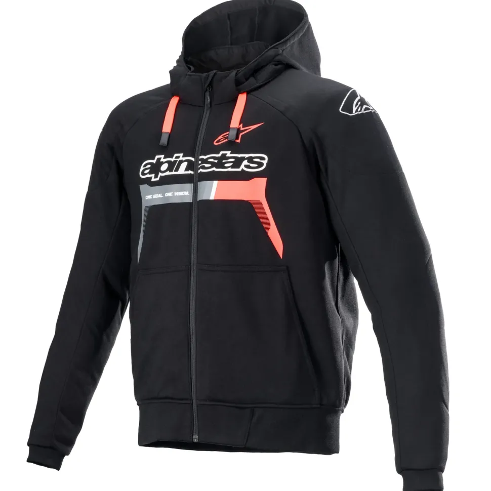 Alpinestars Hoodie Chrome Ignition Svart/Röd