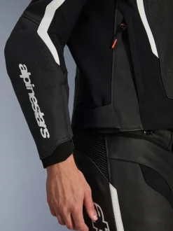 Alpinestars Skinnjacka GP Force v2 Airflow Svart/Vit