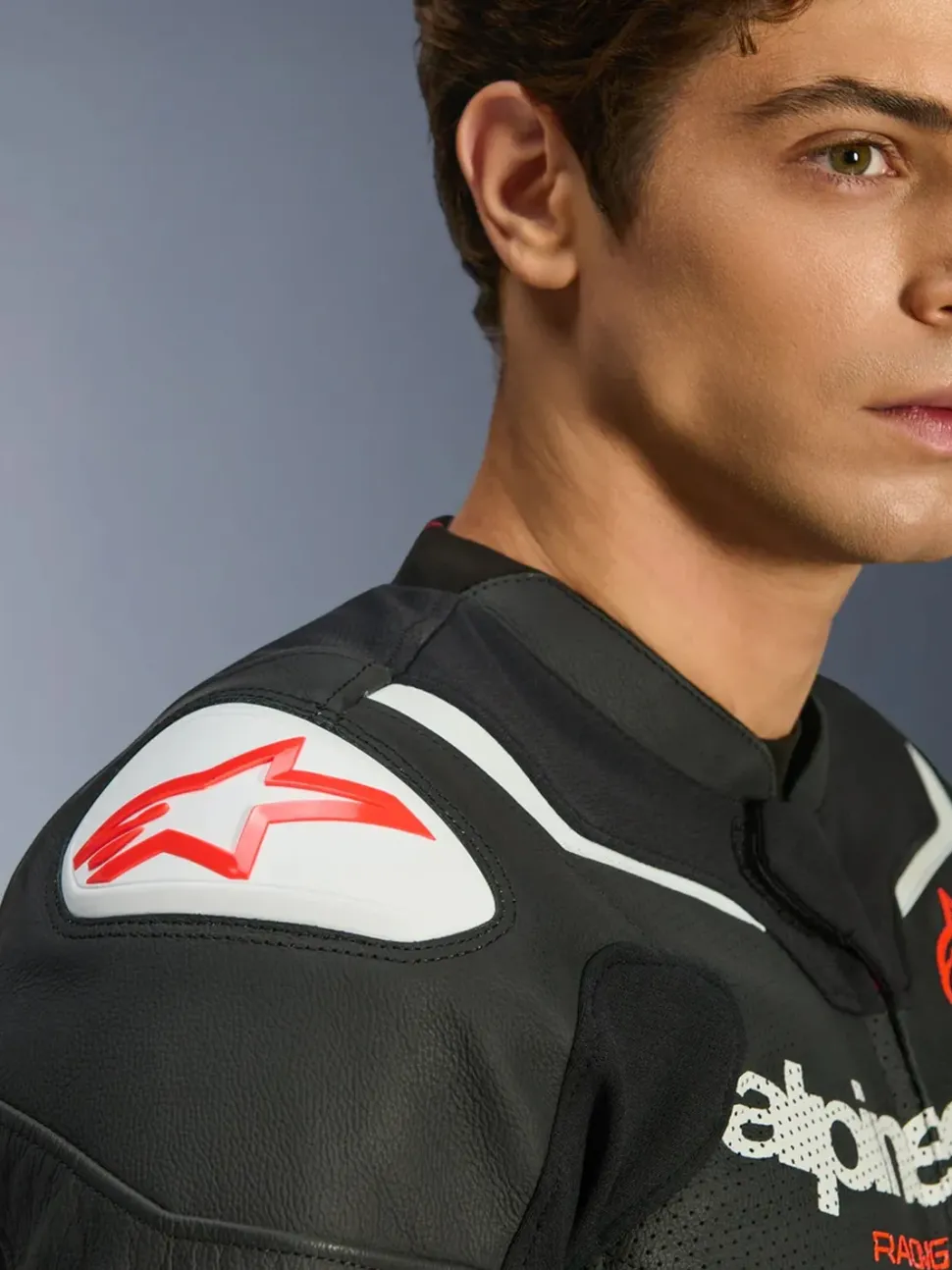 Alpinestars Skinnjacka GP Force v2 Airflow Svart/Vit