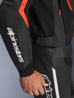 Alpinestars Skinnjacka GP Force v2 Svart/Fluo Röd