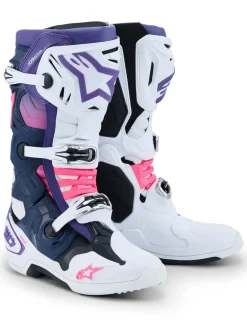 Alpinestars Stövel Tech 10 Vit/Violet/Fluo Rosa