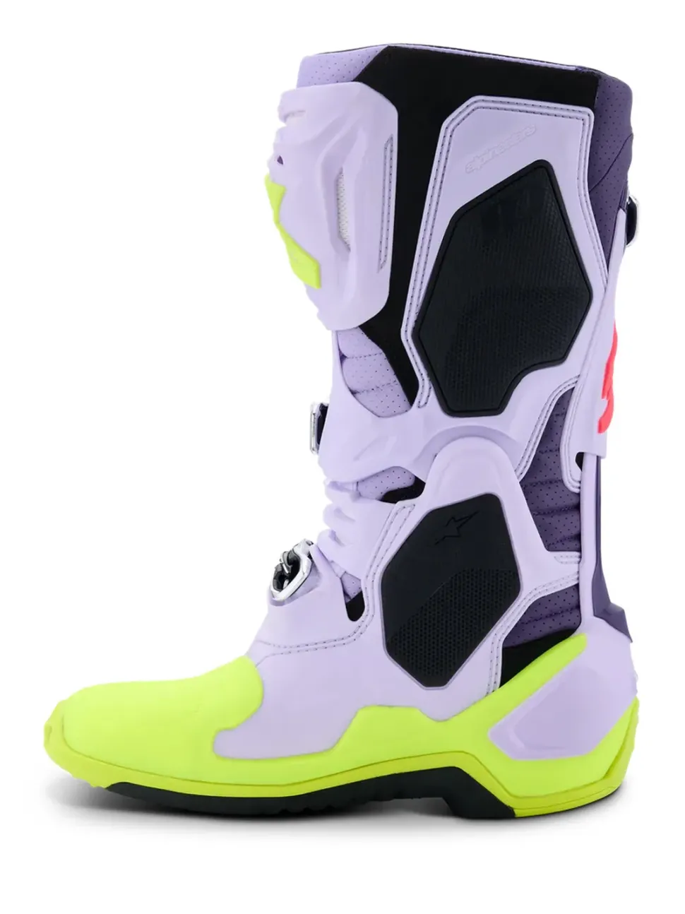 Alpinestars Stövel Vented Tech 10 Lila/Fluo Gul/Rosa