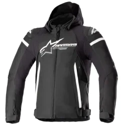 Alpinestars Textiljacka Zaca Vattentät Svart/Vit