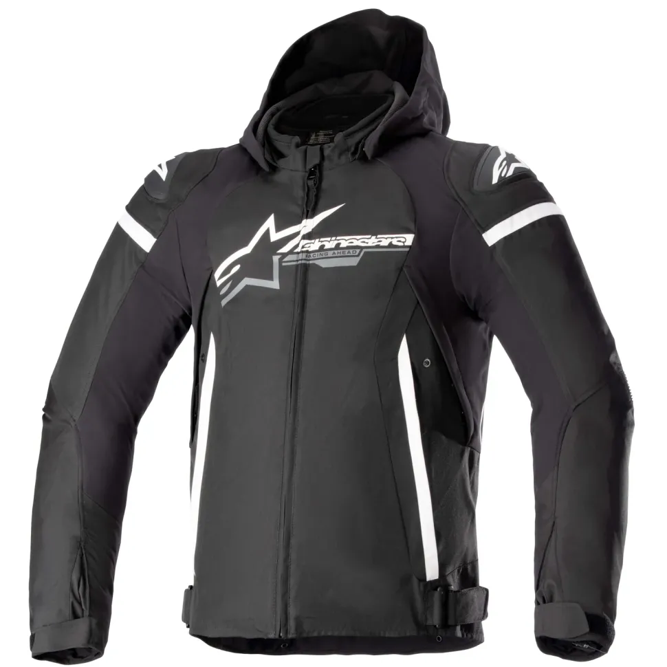 Alpinestars Textiljacka Zaca Vattentät Svart/Vit