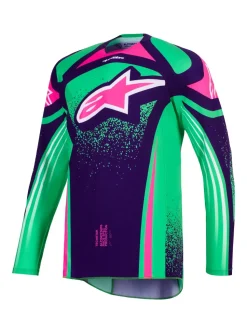 Alpinestars Tröja Techstar Nomur Lila/Grön/Fluo Rosa