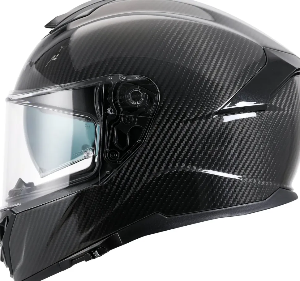 APEX Hjälm FC500 Carbon glansig