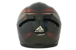 APEX Hjälm FT300 Vienna grå/röd/svart