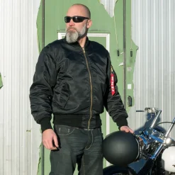 4Bikers Bad Bomber Svart Herr