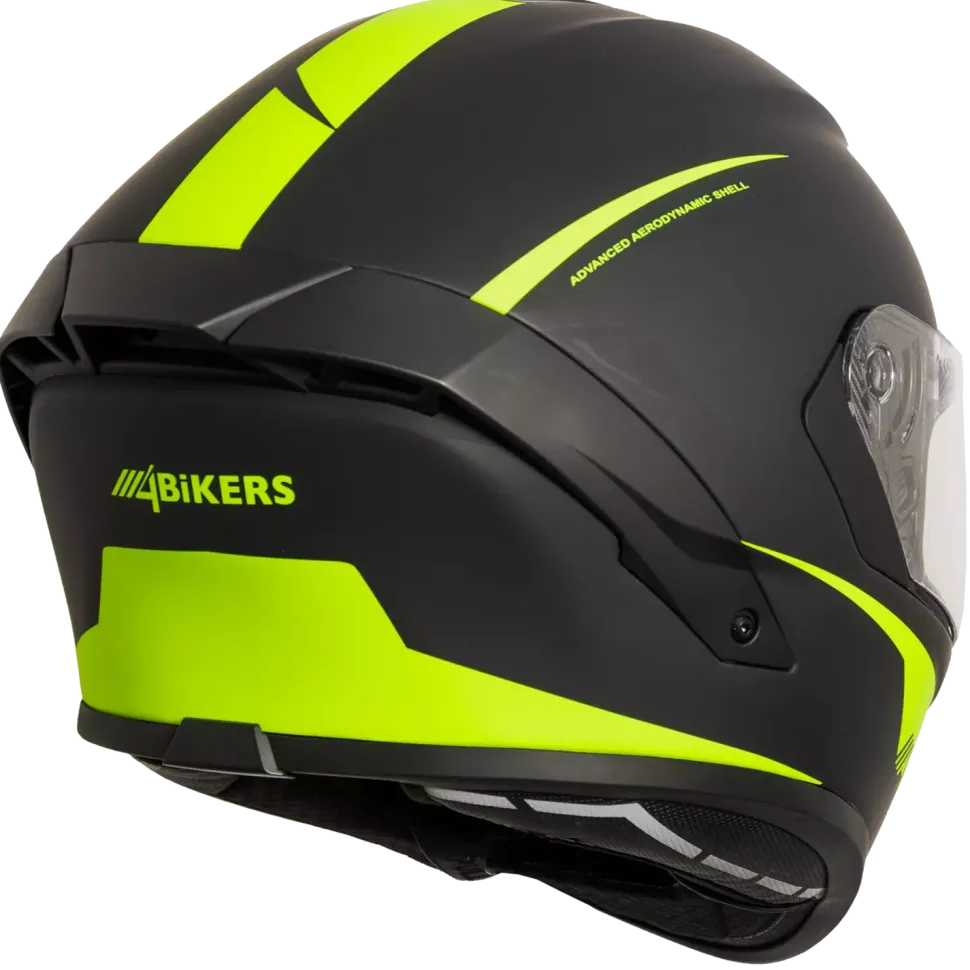 4Bikers Fibertech Matt Black Fluo