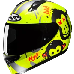 HJC C10 Geti MC3HSF Fluo Gul