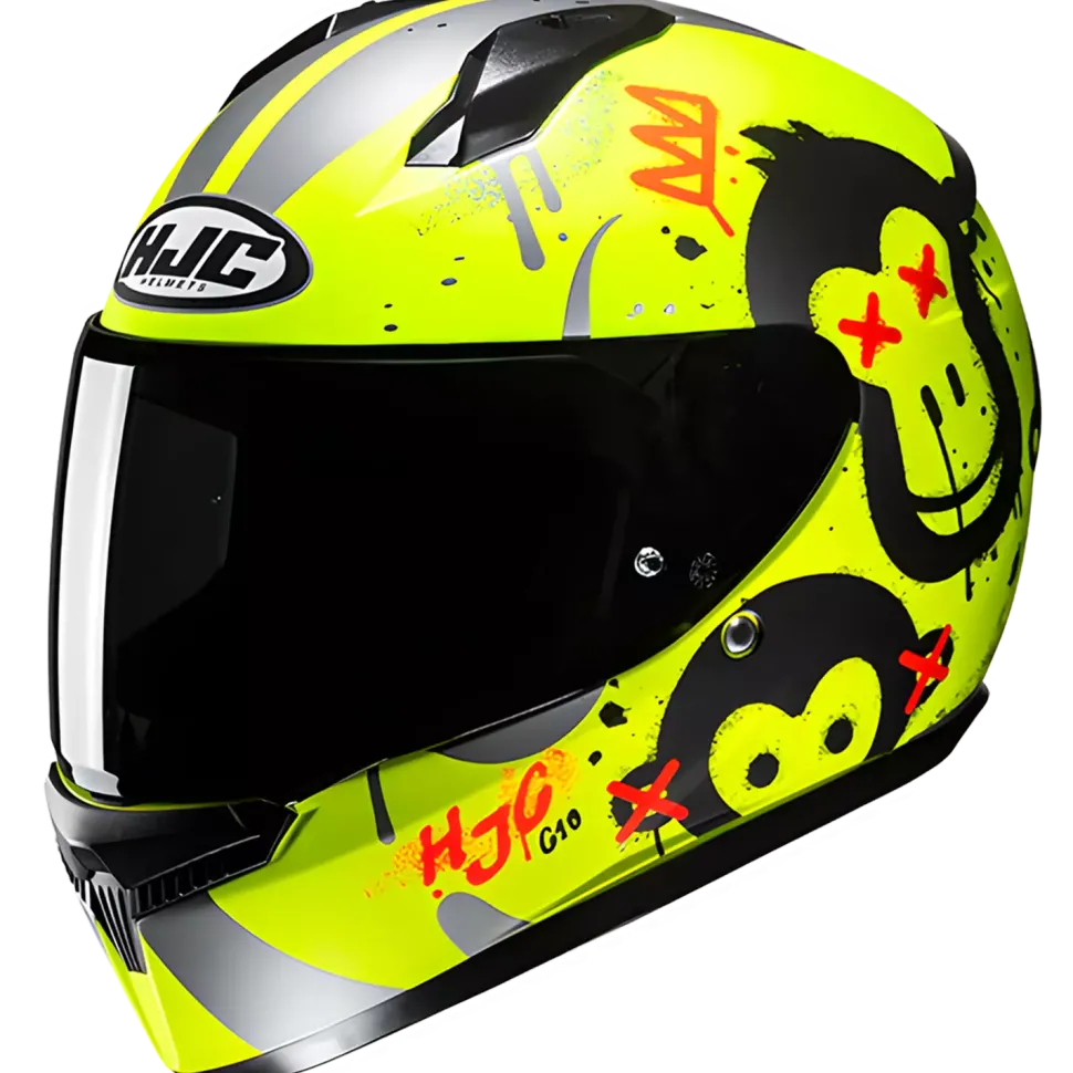 HJC C10 Geti MC3HSF Fluo Gul