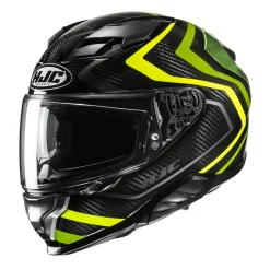 HJC Hjälm F71 Carbon Nevio Svart/Fluo Gul MC3H