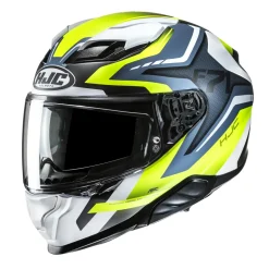 HJC Hjälm F71 Fes Vit/Fluo Gul/Blå MC3HSF