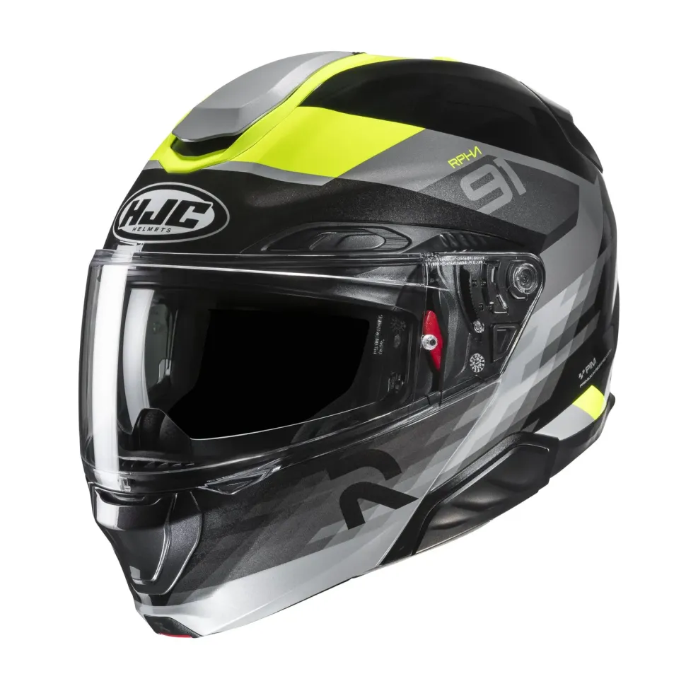 HJC RPHA 91 Madal Svart/Fluo Gul MC3H