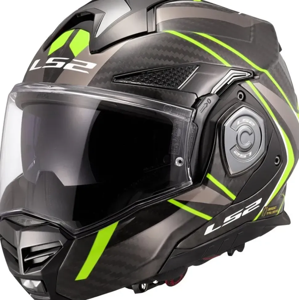 Hjälm Ls2 Ff901 Advant X Carbon Future Gul