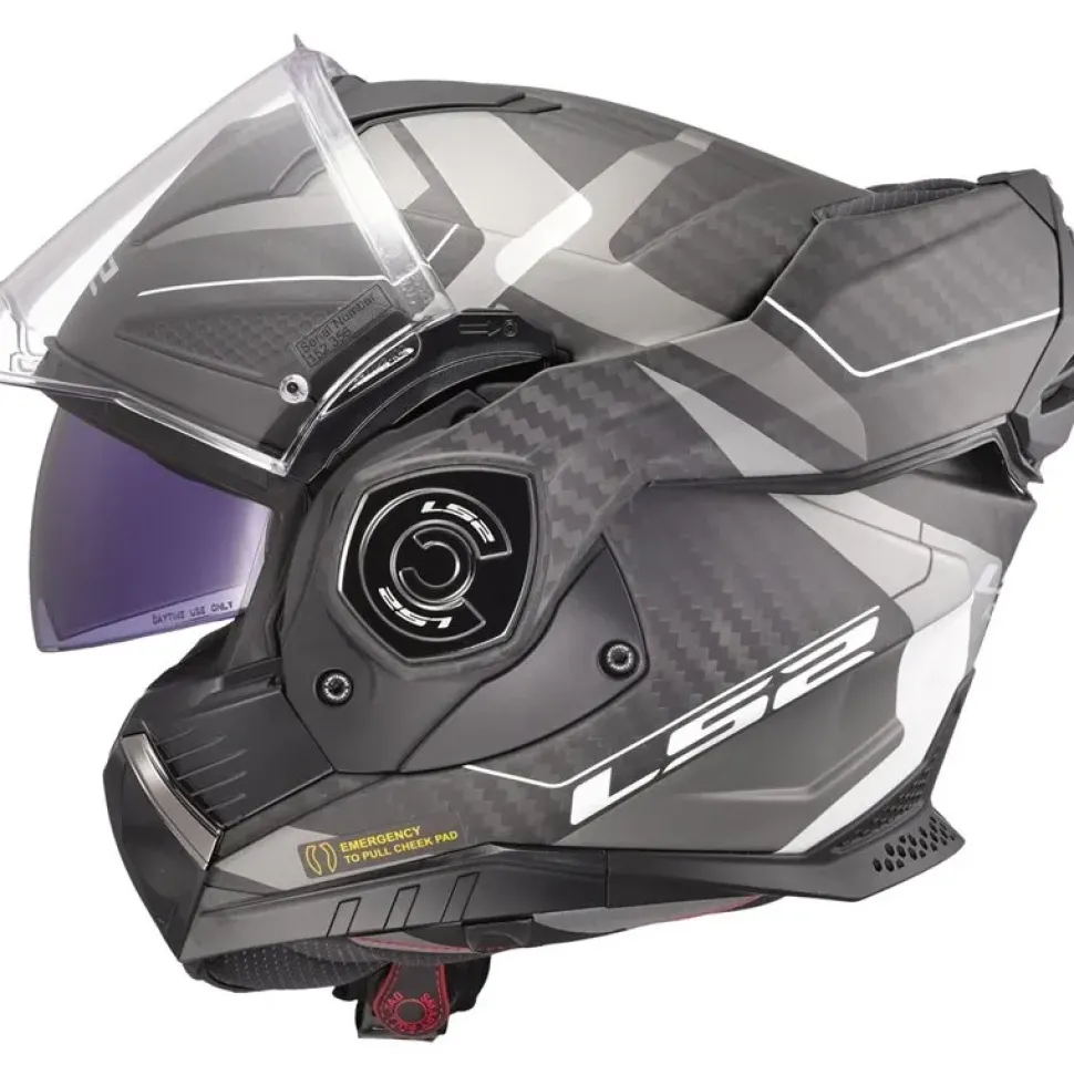 Hjälm Ls2 Ff901 Advant X Carbon Horizon Silver/Grå
