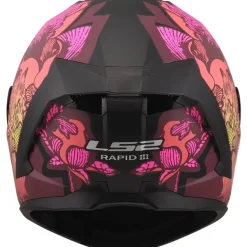 Hjälm Ls2 Ff820 Rapid Iii Poppies Ii Svart/Rosa