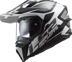 Hjälm Ls2 Mx701 Explorer Alter Matt Svart/Vit