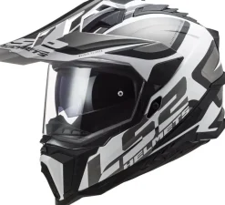 Hjälm Ls2 Mx701 Explorer Alter Matt Svart/Vit