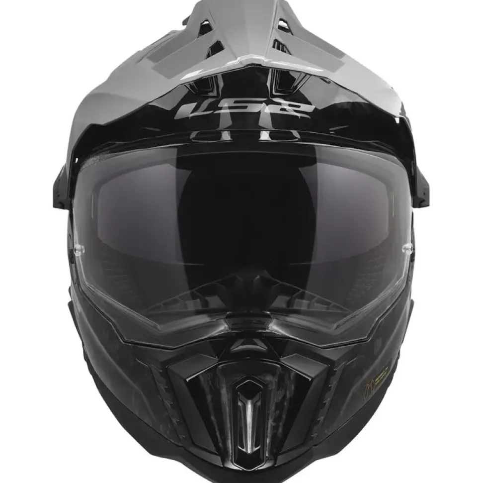 Hjälm Ls2 Mx701 Explorer Carbon Forged Svart