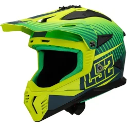 Hjälm Ls2 Mx708 Fast Ii Duck Matt Grön/Gul