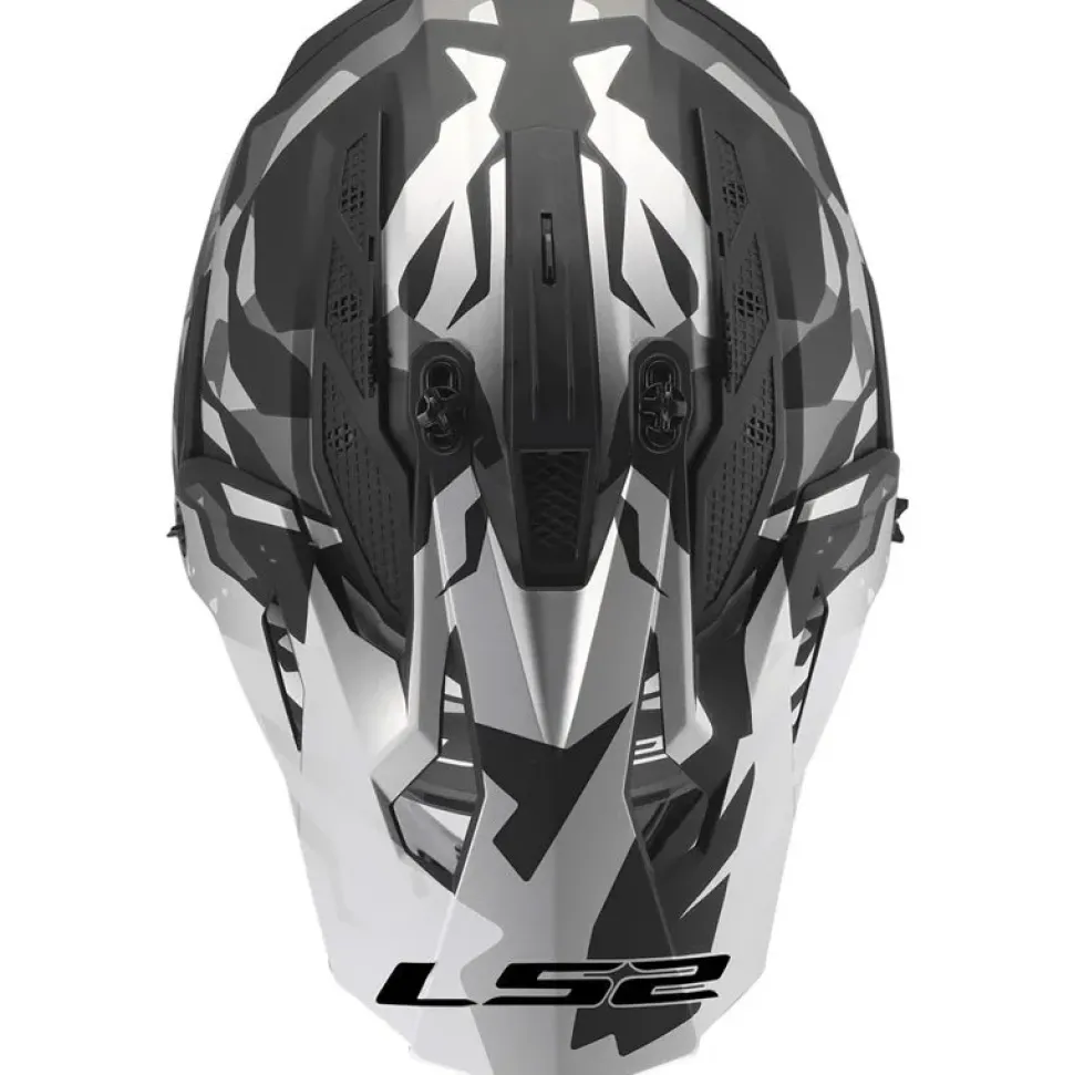 Hjälm Ls2 Mx708 Fast Ii Grotesk Svart/Grå