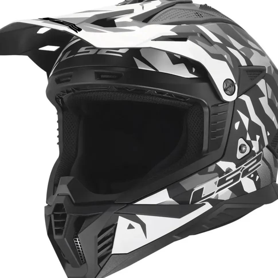 Hjälm Ls2 Mx708 Fast Ii Grotesk Svart/Grå