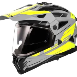 Hjälm Ls2 Mx702 Pioneer Ii Namib Matt Grå/Gul