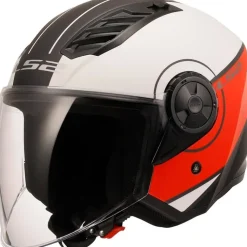 Hjälm Ls2 Of616 Airflow Ii Cover Matt Vit/Röd
